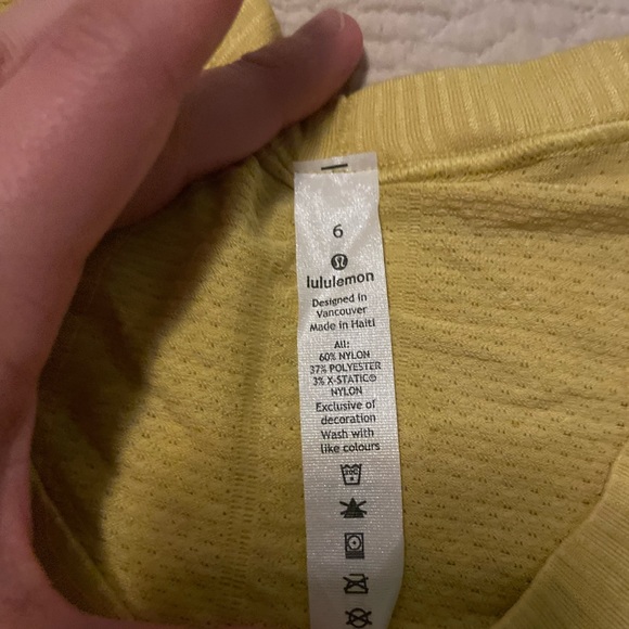 COPY - BNWT Lululemon Swiftly long sleeve Soleil color size 6 - Picture 2 of 4